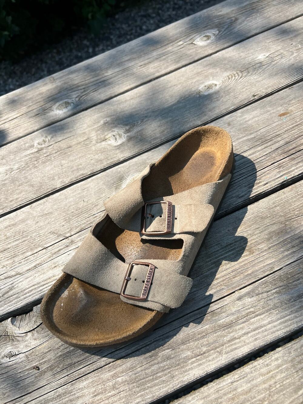LEFT ONLY Birkenstock Arizona suede leather sandal size 42 or men’s 9 amputee